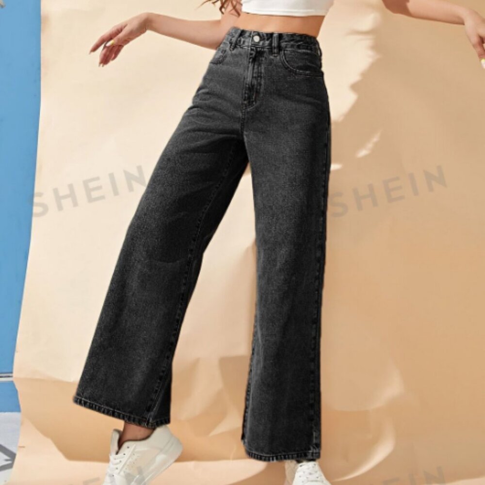 High Waist Wide Leg Jeans